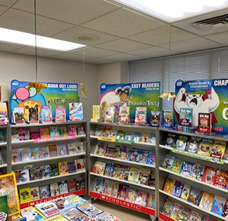 Scholastic Book Fair filled with lots of books